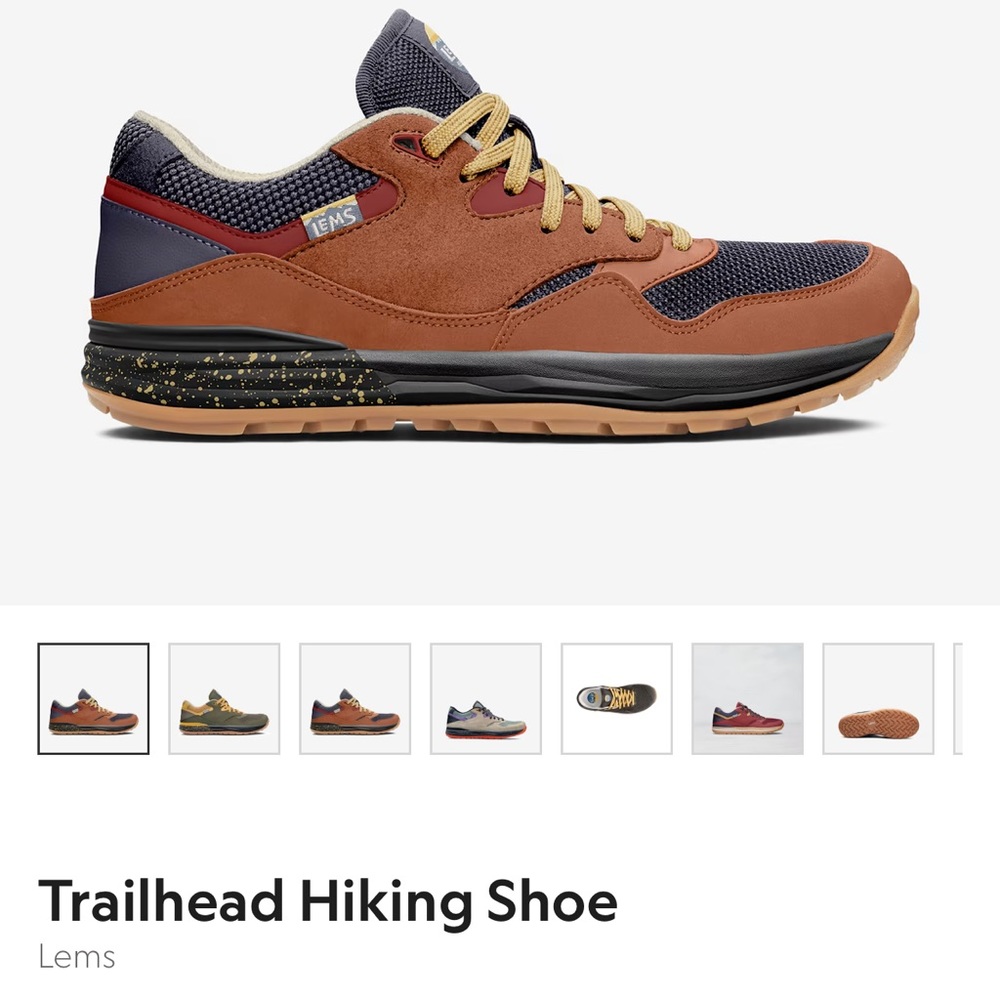 Lems trailhead hiking shoe Sequoia. Size 13 barely worn!